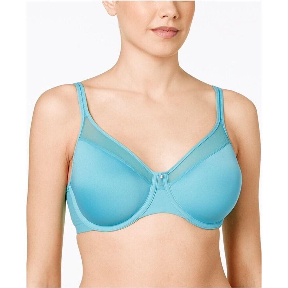 Bali One Smooth U Blue Ultra Light Shaping Adjustable Underwire Bra Size 36D